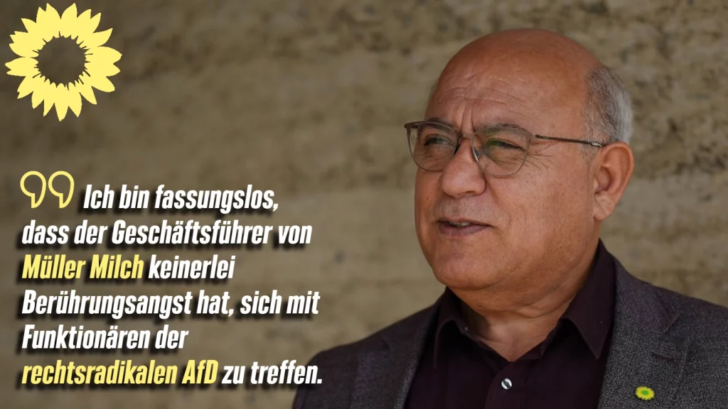 Müller Milch Geschäftsführer trifft sich mit AfD Funktionären